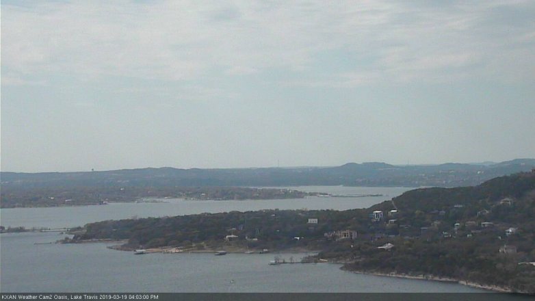 Lake Travis webcam, March 19, 2019 3:05 PM CT