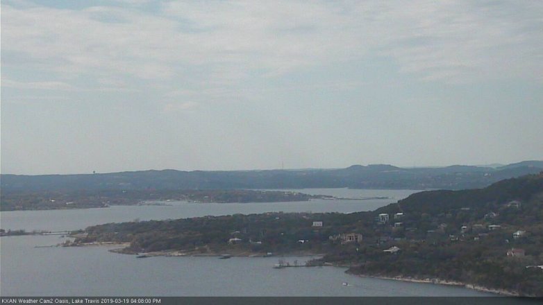 Lake Travis webcam, March 19, 2019 3:10 PM CT