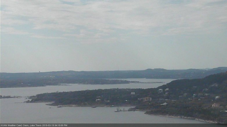 Lake Travis webcam, March 19, 2019 3:20 PM CT