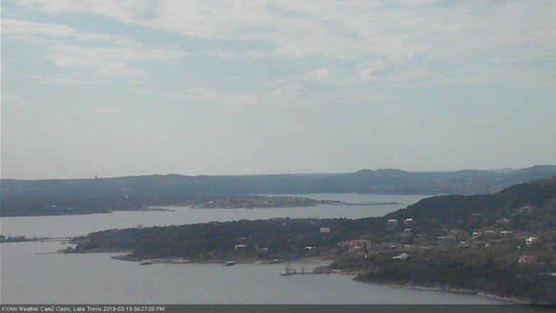 Lake Travis webcam, March 19, 2019 3:30 PM CT