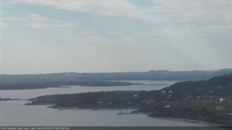 Lake Travis webcam, March 19, 2019 3:35 PM CT