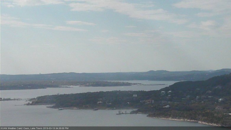Lake Travis webcam, March 19, 2019 3:40 PM CT