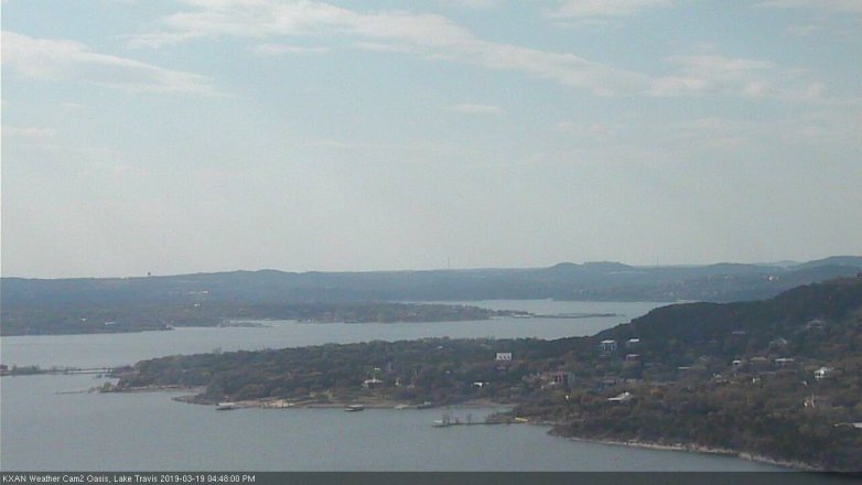 Lake Travis webcam, March 19, 2019 3:50 PM CT
