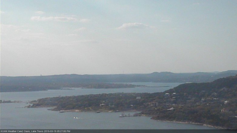 Lake Travis webcam, March 19, 2019 4:30 PM CT