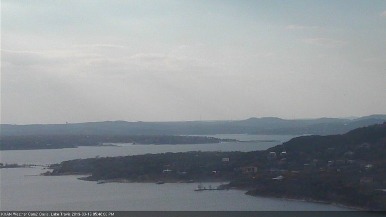 Lake Travis webcam, March 19, 2019 4:50 PM CT