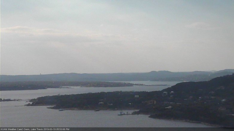 Lake Travis webcam, March 19, 2019 4:55 PM CT