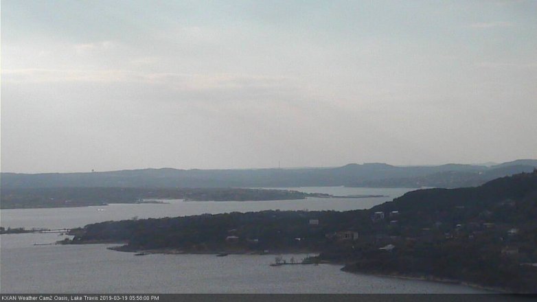 Lake Travis webcam, March 19, 2019 5:00 PM CT