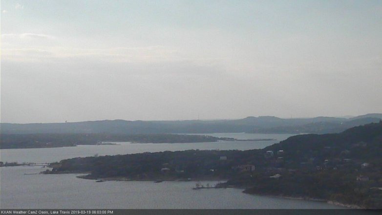 Lake Travis webcam, March 19, 2019 5:05 PM CT