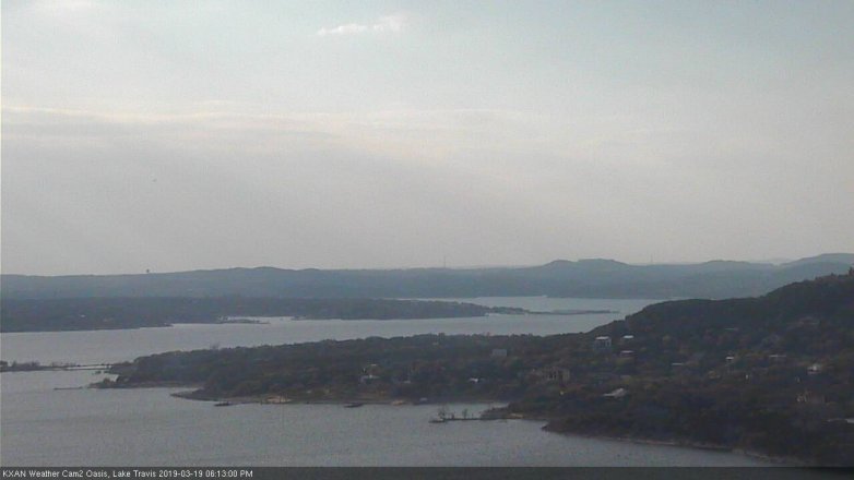 Lake Travis webcam, March 19, 2019 5:15 PM CT