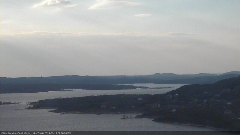 Lake Travis webcam, March 19, 2019 5:30 PM CT
