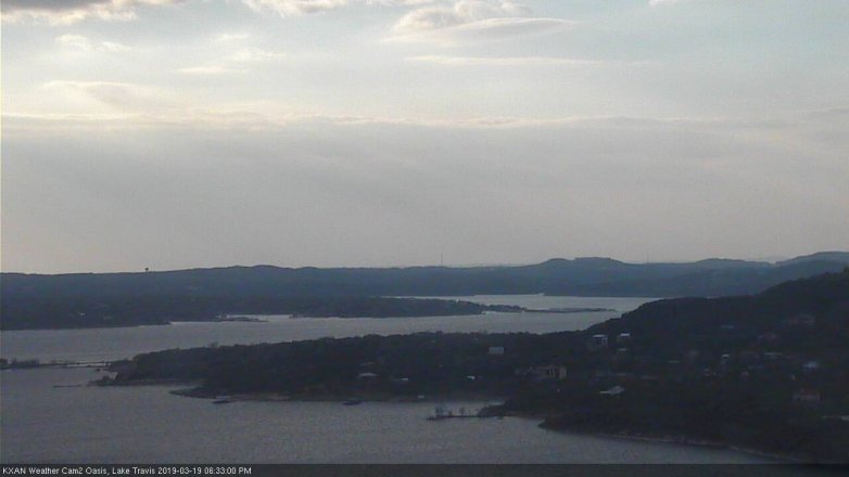 Lake Travis webcam, March 19, 2019 5:35 PM CT