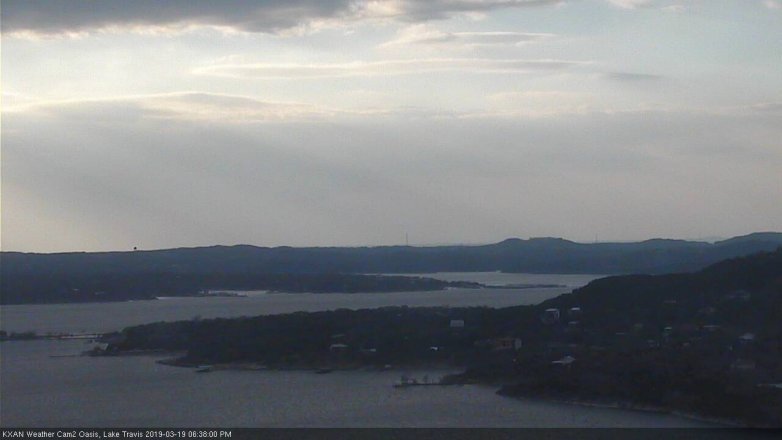 Lake Travis webcam, March 19, 2019 5:40 PM CT