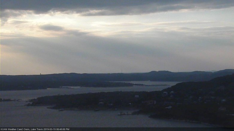 Lake Travis webcam, March 19, 2019 5:50 PM CT