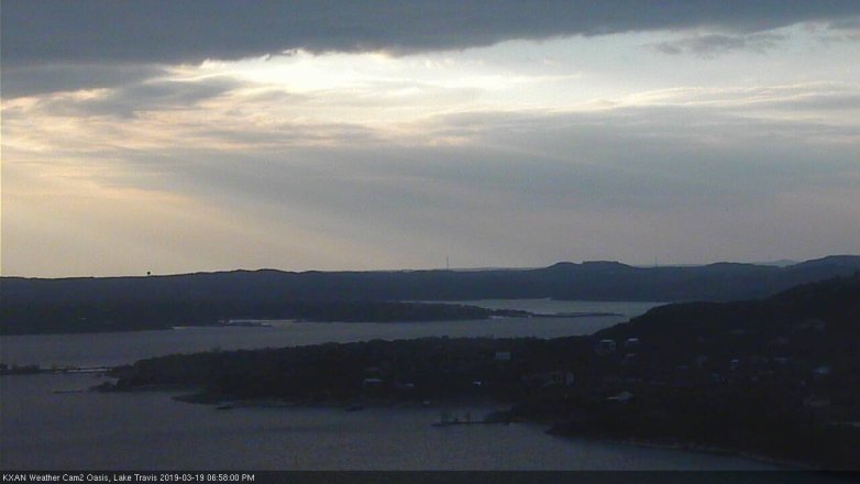 Lake Travis webcam, March 19, 2019 6:00 PM CT