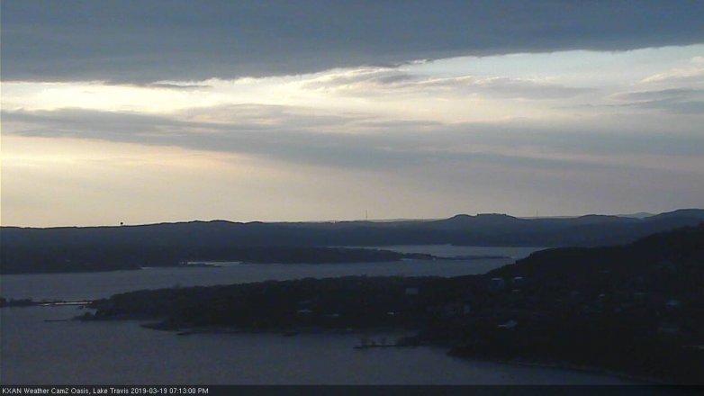Lake Travis webcam, March 19, 2019 6:15 PM CT