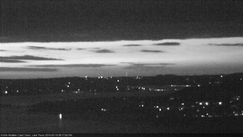 Lake Travis webcam, March 19, 2019 7:20 PM CT
