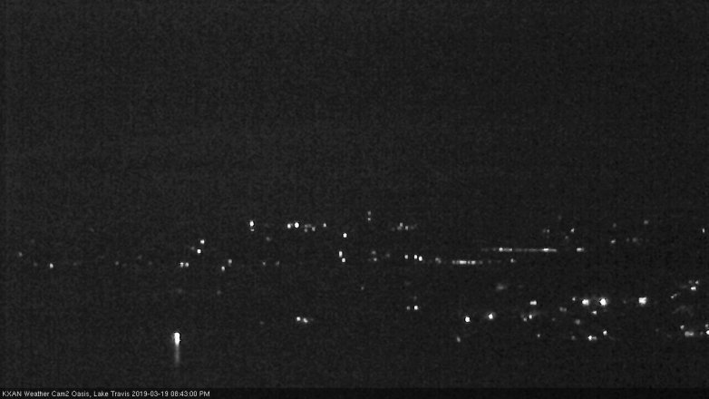 Lake Travis webcam, March 19, 2019 7:45 PM CT