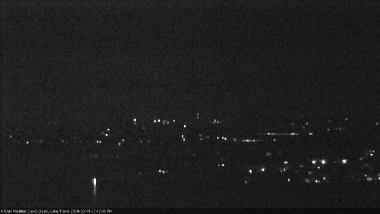 Lake Travis webcam, March 19, 2019 7:50 PM CT