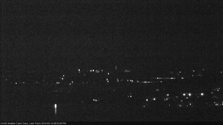 Lake Travis webcam, March 19, 2019 7:55 PM CT