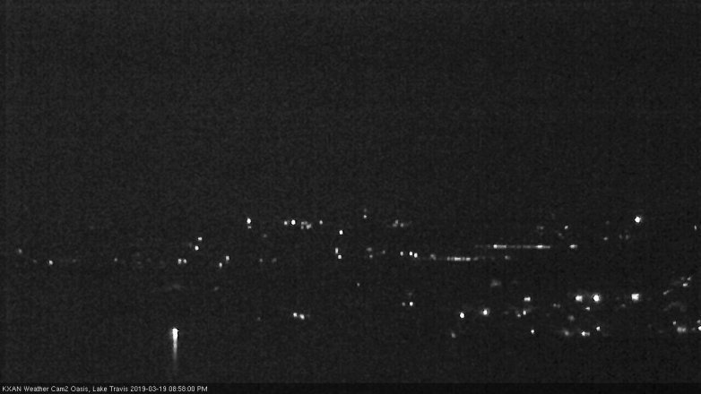 Lake Travis webcam, March 19, 2019 8:00 PM CT
