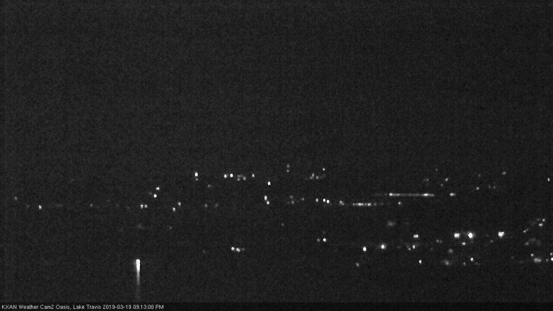 Lake Travis webcam, March 19, 2019 8:15 PM CT