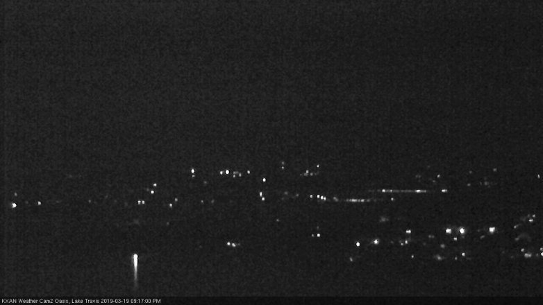 Lake Travis webcam, March 19, 2019 8:20 PM CT