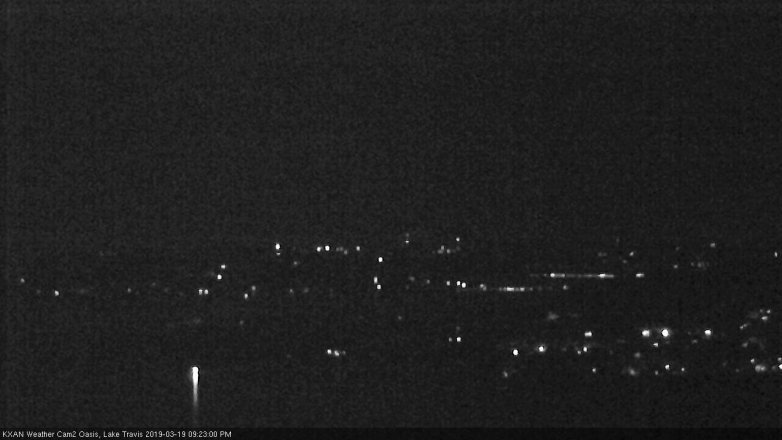 Lake Travis webcam, March 19, 2019 8:25 PM CT