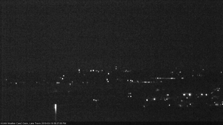 Lake Travis webcam, March 19, 2019 8:40 PM CT
