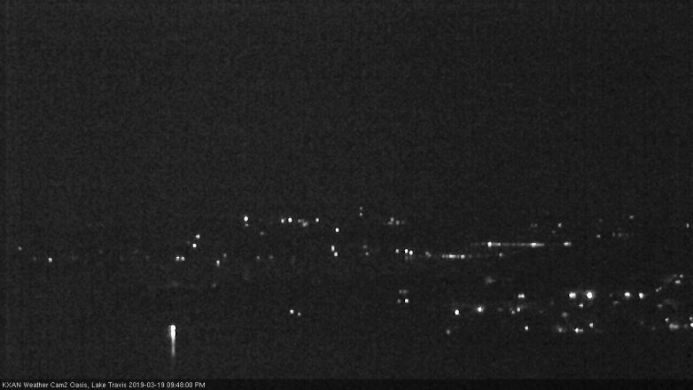 Lake Travis webcam, March 19, 2019 8:50 PM CT