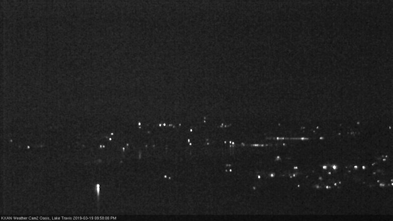 Lake Travis webcam, March 19, 2019 9:00 PM CT