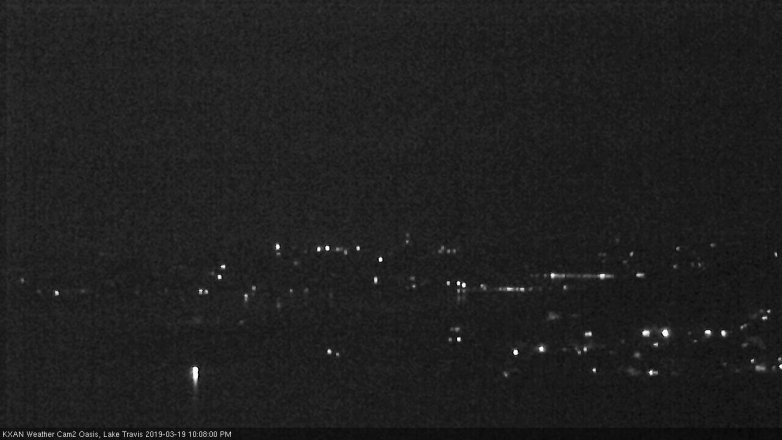 Lake Travis webcam, March 19, 2019 9:10 PM CT