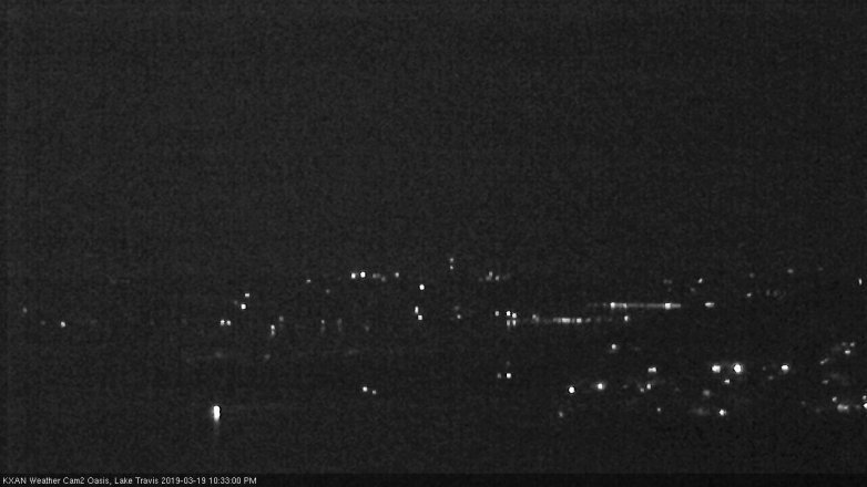 Lake Travis webcam, March 19, 2019 9:35 PM CT
