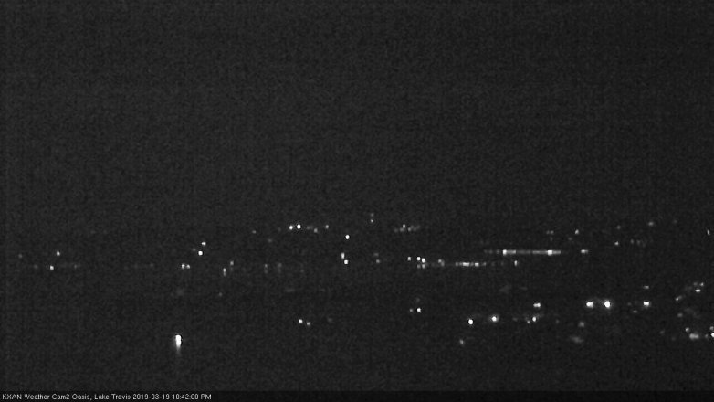 Lake Travis webcam, March 19, 2019 9:45 PM CT