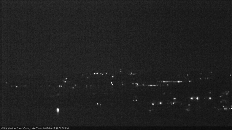Lake Travis webcam, March 19, 2019 9:55 PM CT