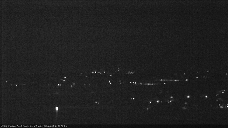 Lake Travis webcam, March 19, 2019 10:25 PM CT