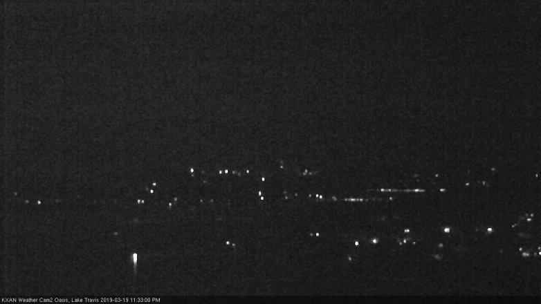Lake Travis webcam, March 19, 2019 10:35 PM CT