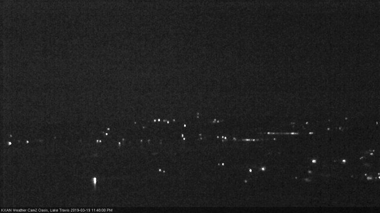 Lake Travis webcam, March 19, 2019 10:50 PM CT