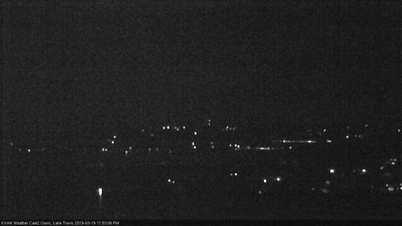 Lake Travis webcam, March 19, 2019 10:55 PM CT