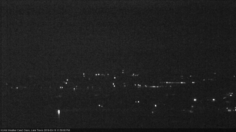Lake Travis webcam, March 19, 2019 11:00 PM CT
