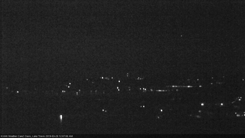 Lake Travis webcam, March 19, 2019 11:10 PM CT