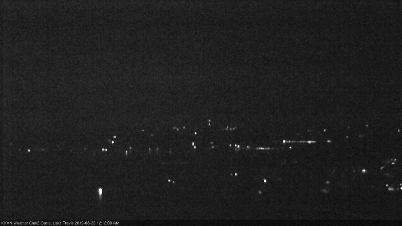 Lake Travis webcam, March 19, 2019 11:15 PM CT