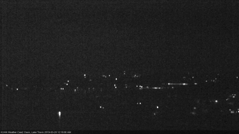 Lake Travis webcam, March 19, 2019 11:20 PM CT