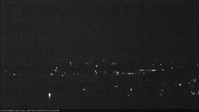 Lake Travis webcam, March 19, 2019 11:25 PM CT