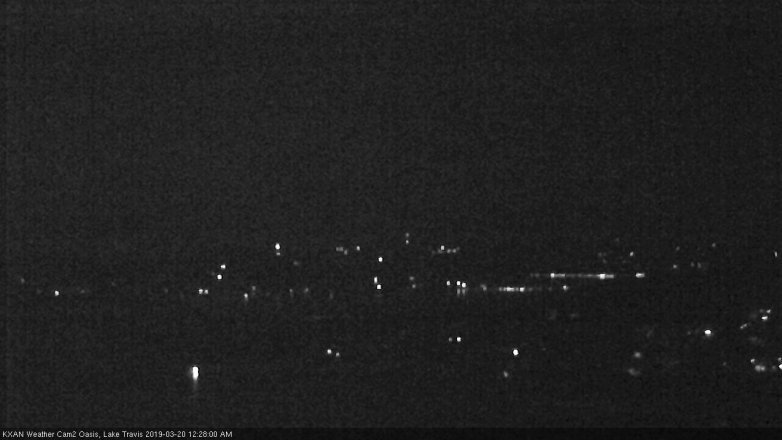 Lake Travis webcam, March 19, 2019 11:30 PM CT