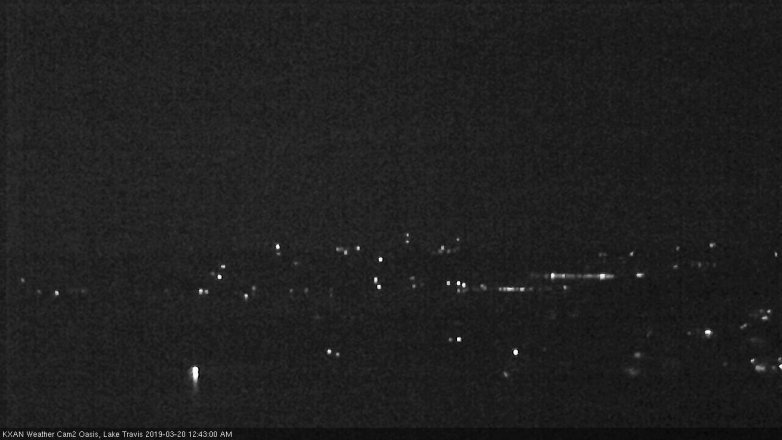 Lake Travis webcam, March 19, 2019 11:45 PM CT