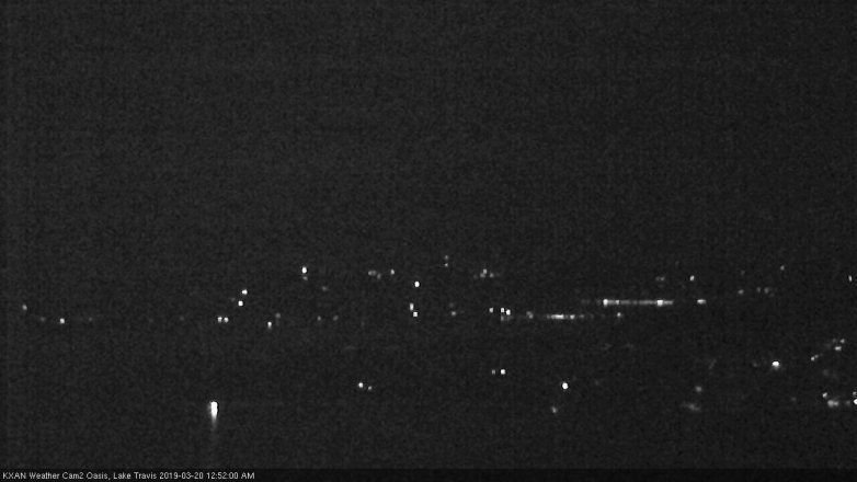 Lake Travis webcam, March 19, 2019 11:55 PM CT