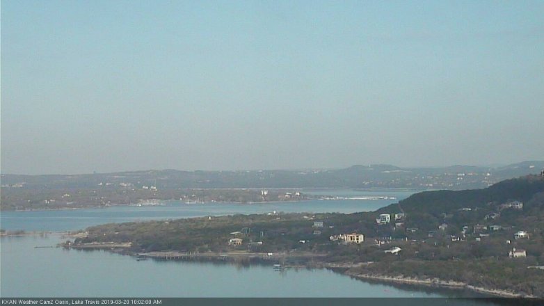 Lake Travis webcam, March 20, 2019 9:05 AM CT