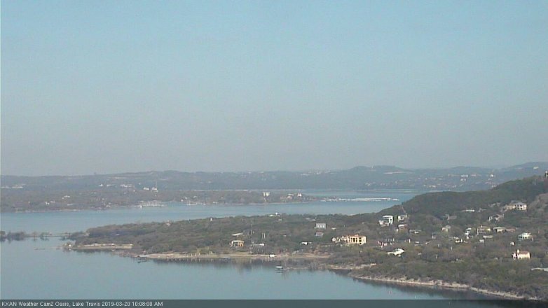 Lake Travis webcam, March 20, 2019 9:10 AM CT