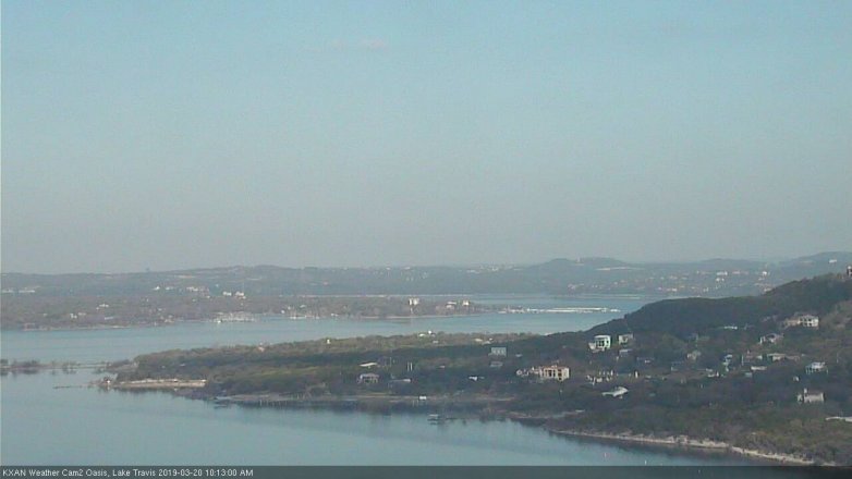 Lake Travis webcam, March 20, 2019 9:15 AM CT