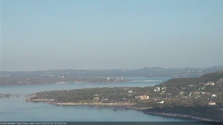 Lake Travis webcam, March 20, 2019 9:20 AM CT